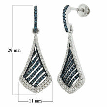 Load image into Gallery viewer, 10k White Gold Triangle Earrings - Jewelry Store by Erik Rayo

