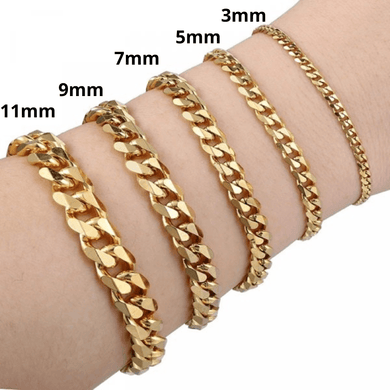 Bracelet for Men and Women Gold Cuban Brazalete Hombre o Mujer - Jewelry Store by Erik Rayo