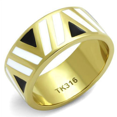 Gold Womens Ring Anillo Para Mujer y Ninos Unisex Kids 316L Stainless Steel Ring 316L Stainless Steel Ring with Epoxy Multi Color Caserta - Jewelry Store by Erik Rayo