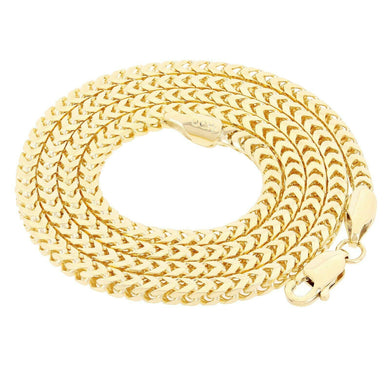 Italian 14k Yellow Gold Solid Franco Chain Necklace 20