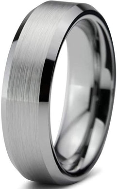 Men's Ring Tungsten Anillo Para Hombre 6mm Brushed Sizes 5-15 - Jewelry Store by Erik Rayo