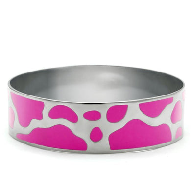 Pink Cow Print Silver Womens Ring Stainless Steel Anillo Plata Para Mujer Acero Inoxidable - Jewelry Store by Erik Rayo