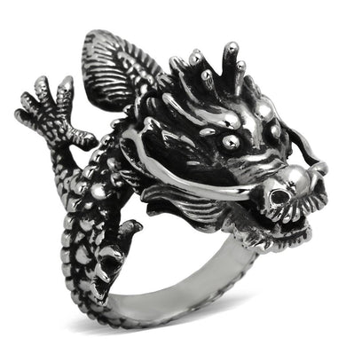 Silver Womens Dragon Ring Anillo Para Mujer y Ninos Unisex Kids Stainless Steel Ring - Jewelry Store by Erik Rayo