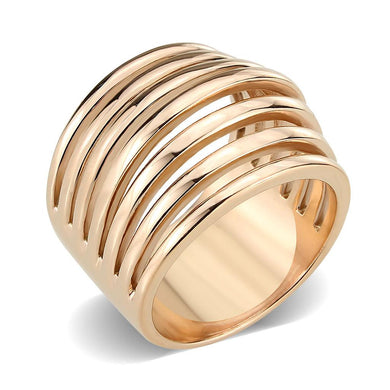 TK3797 - IP Rose Gold(Ion Plating) Stainless Steel Ring with NoStone in No Stone - Jewelry Store by Erik Rayo