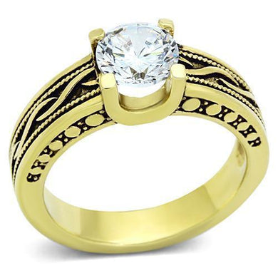 Wedding Rings for Women Engagement Cubic Zirconia Promise Ring Set for Her in Gold Tone Bernice - Jewelry Store by Erik Rayo