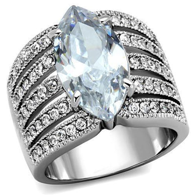 Wedding Rings for Women Engagement Cubic Zirconia Promise Ring Set for Her in Silver Tone Havana - Jewelry Store by Erik Rayo
