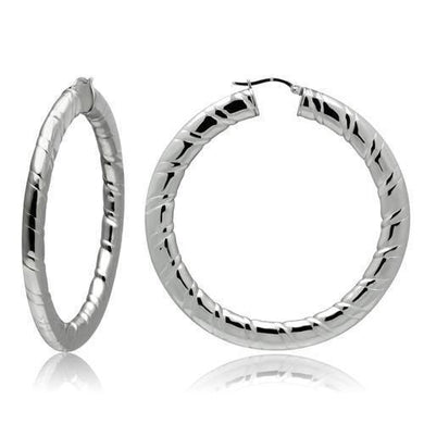 Womens Earrings High Polished Silver (No Plating) Stainless Steel with No Stone - Jewelry Store by Erik Rayo