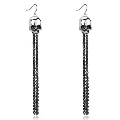 Womens Earrings Two Tone Black Stainless Steel with Epoxy - Jewelry Store by Erik Rayo