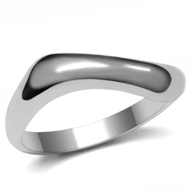 Womens Rings High polished (no plating) 316L Stainless Steel Ring with No Stone TK031 - Jewelry Store by Erik Rayo