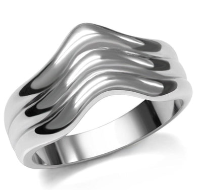 Womens Rings High polished (no plating) 316L Stainless Steel Ring with No Stone TK032 - Jewelry Store by Erik Rayo