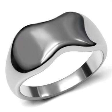 Womens Rings High polished (no plating) 316L Stainless Steel Ring with No Stone TK033 - Jewelry Store by Erik Rayo