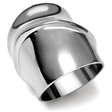 Womens Rings High polished (no plating) 316L Stainless Steel Ring with No Stone TK036 - Jewelry Store by Erik Rayo