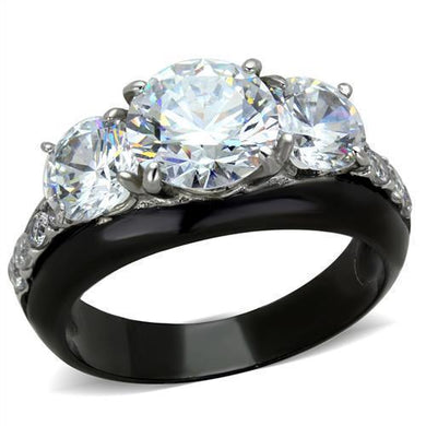 Anillo de Compromiso Boda y Matrimonio con Diamante Zirconia Para Mujeres Color Negro Anna - Jewelry Store by Erik Rayo