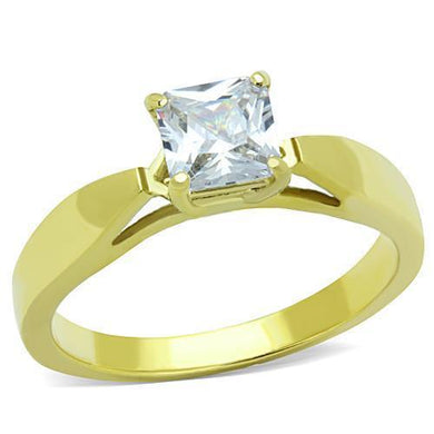 Anillo de Compromiso Boda y Matrimonio con Diamante Zirconia Para Mujeres Color Oro Acero Ahlai - Jewelry Store by Erik Rayo