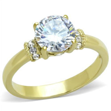 Anillo de Compromiso Boda y Matrimonio con Diamante Zirconia Para Mujeres Color Oro Ardea - Jewelry Store by Erik Rayo