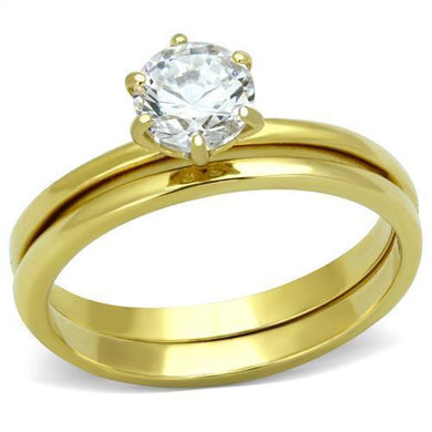 Anillo de Compromiso Boda y Matrimonio con Diamante Zirconia Para Mujeres Color Oro Avital - Jewelry Store by Erik Rayo