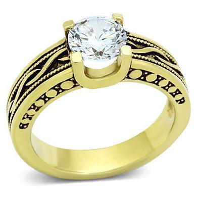 Anillo de Compromiso Boda y Matrimonio con Diamante Zirconia Para Mujeres Color Oro Bernice - Jewelry Store by Erik Rayo