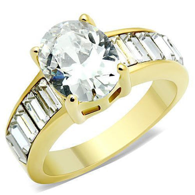 Anillo de Compromiso Boda y Matrimonio con Diamante Zirconia Para Mujeres Color Oro James - Jewelry Store by Erik Rayo