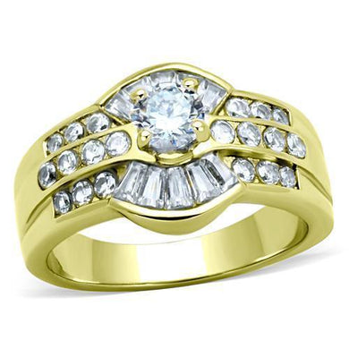 Anillo de Compromiso Boda y Matrimonio con Diamante Zirconia Para Mujeres Color Oro Milcah - Jewelry Store by Erik Rayo