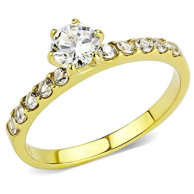 Anillo de Compromiso Boda y Matrimonio con Diamante Zirconia Para Mujeres Color Oro Tiffany - Jewelry Store by Erik Rayo