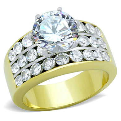 Anillo de Compromiso Boda y Matrimonio con Diamante Zirconia Para Mujeres Color Oro TK1553 - Jewelry Store by Erik Rayo