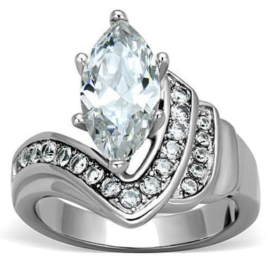 Anillo de Compromiso Boda y Matrimonio con Diamante Zirconia Para Mujeres Color Plata BA - Jewelry Store by Erik Rayo