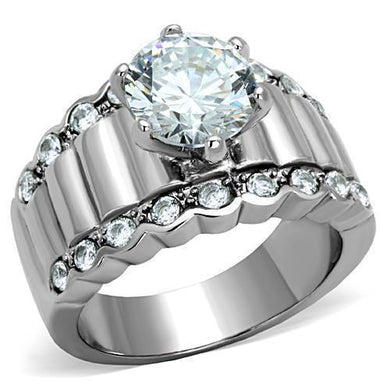 Anillo de Compromiso Boda y Matrimonio con Diamante Zirconia Para Mujeres Color Plata Brisbane - Jewelry Store by Erik Rayo