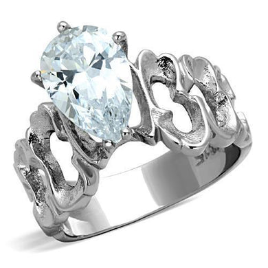 Anillo de Compromiso Boda y Matrimonio con Diamante Zirconia Para Mujeres Color Plata Casablanca - Jewelry Store by Erik Rayo