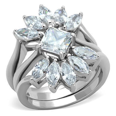 Anillo de Compromiso Boda y Matrimonio con Diamante Zirconia Para Mujeres Color Plata Houston - Jewelry Store by Erik Rayo