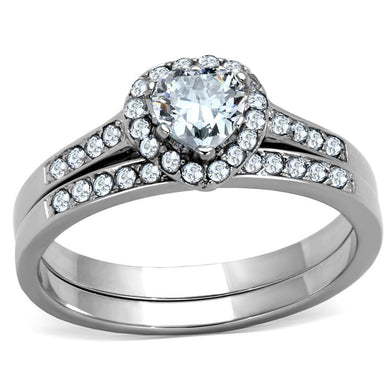 Anillo de Compromiso Boda y Matrimonio con Diamante Zirconia Para Mujeres Color Plata LA - Jewelry Store by Erik Rayo