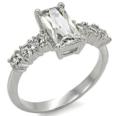 Anillo de Compromiso Boda y Matrimonio con Diamante Zirconia Para Mujeres Color Plata TK002 - Jewelry Store by Erik Rayo