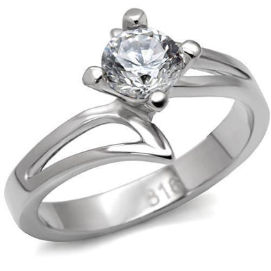 Anillo de Compromiso Boda y Matrimonio con Diamante Zirconia Para Mujeres Color Plata TK063 - Jewelry Store by Erik Rayo